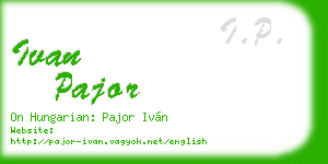 ivan pajor business card